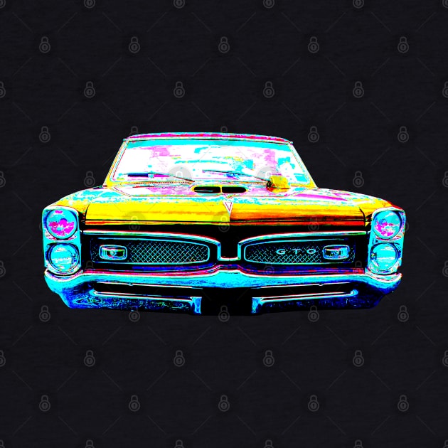 Pontiac GTO 1960s American classic car polychrome by soitwouldseem